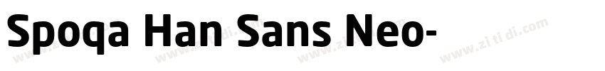 Spoqa Han Sans Neo字体转换